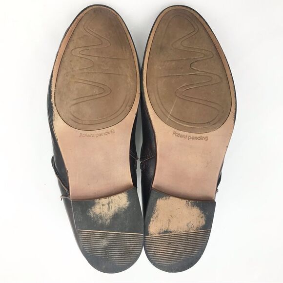 Earthies TREANO Brown Leather Bronze Studded Ankle Boots in Chestnut - Picture 12 of 16